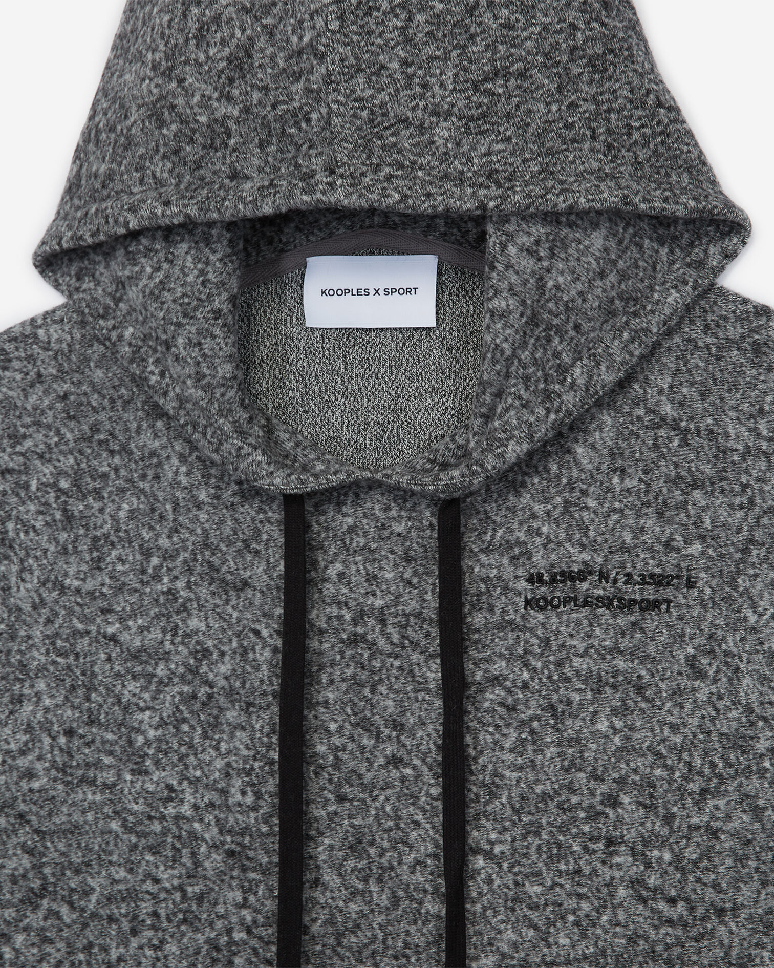 Sweatshirt gris à capuche, GREY MELANGE, hi-res image number null