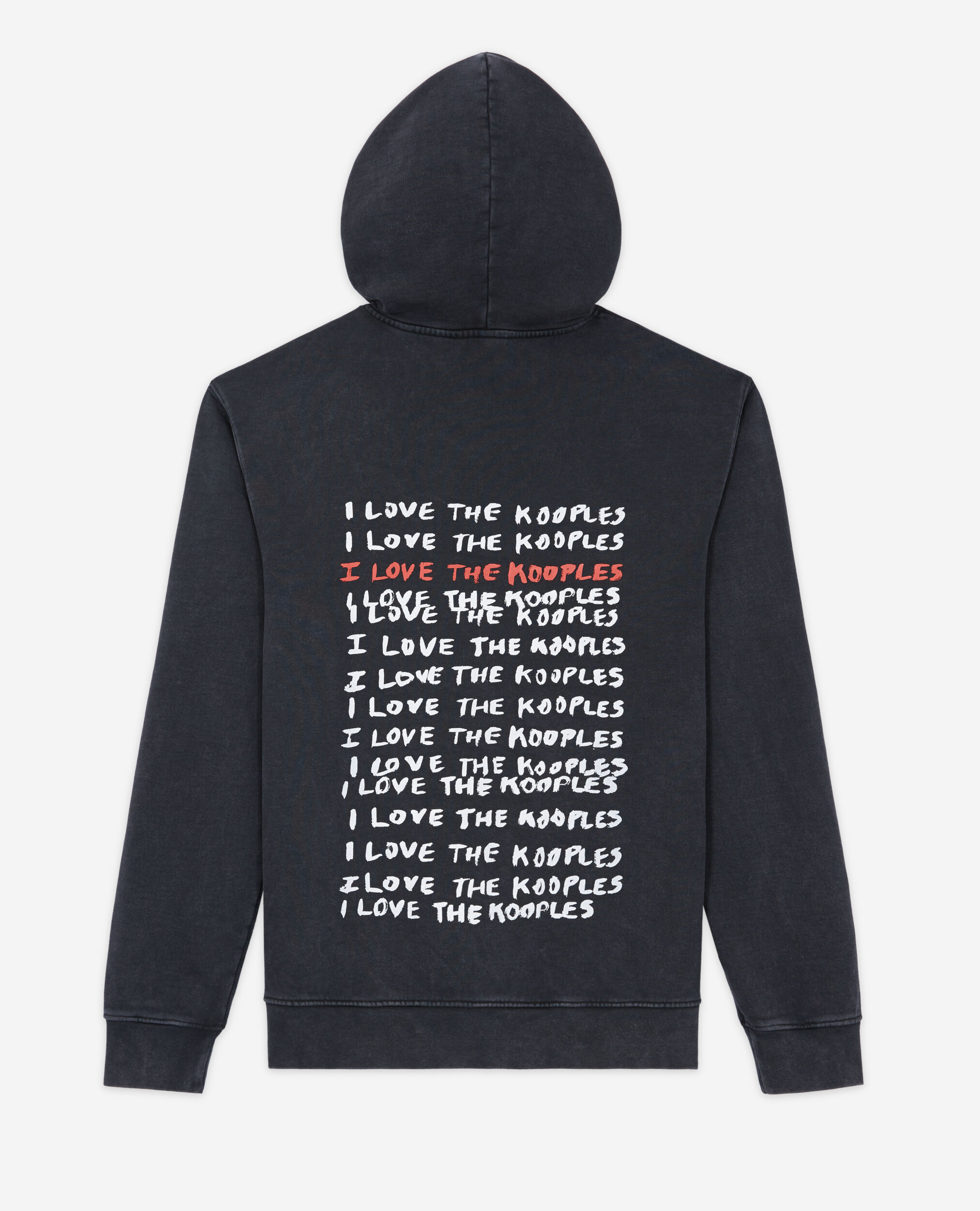Schwarzes Sweatshirt „Love Kooples“, BLACK WASHED, hi-res image number null
