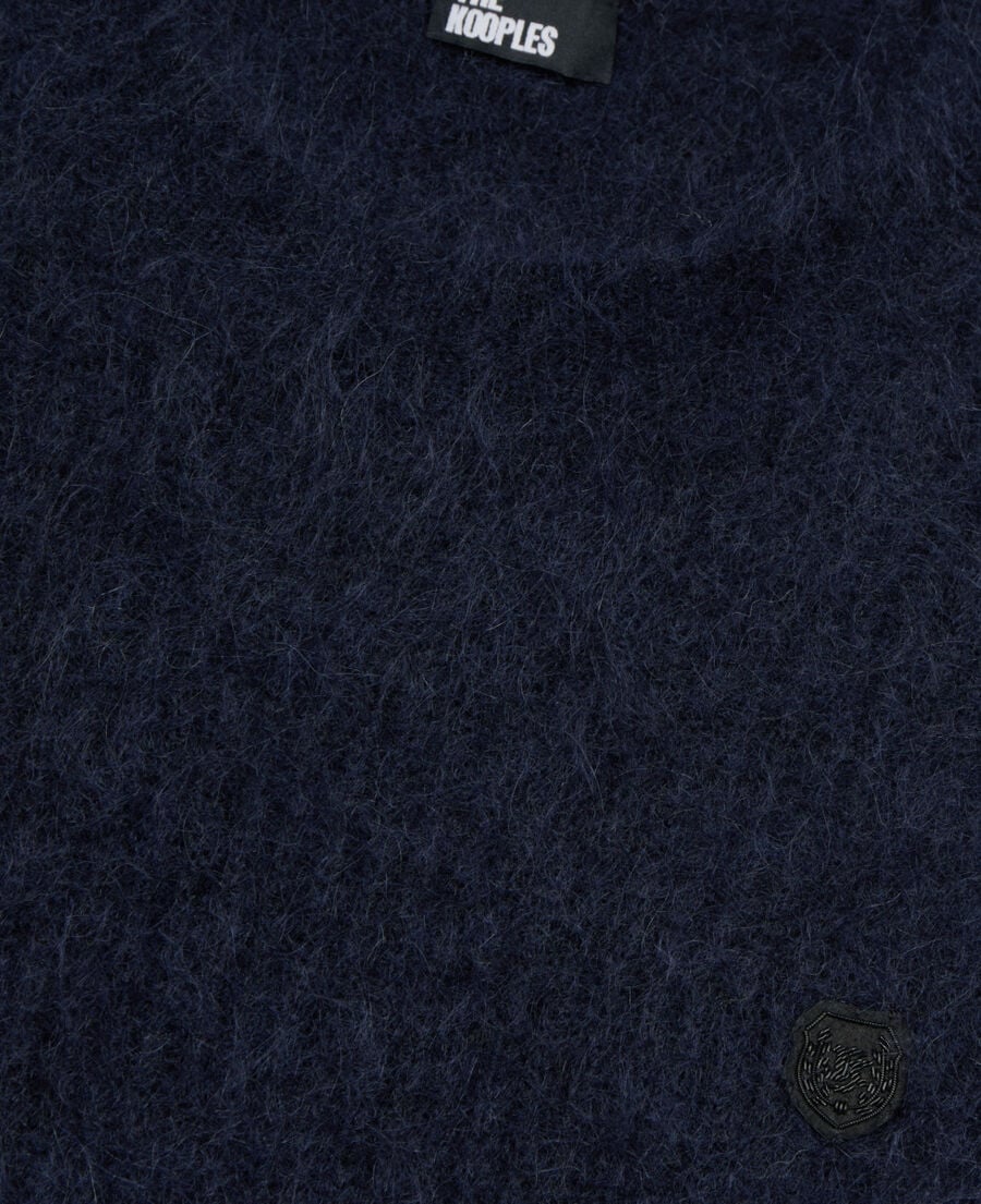 The Kooples HOMBRE NAVY jersey mohair lana azul marino