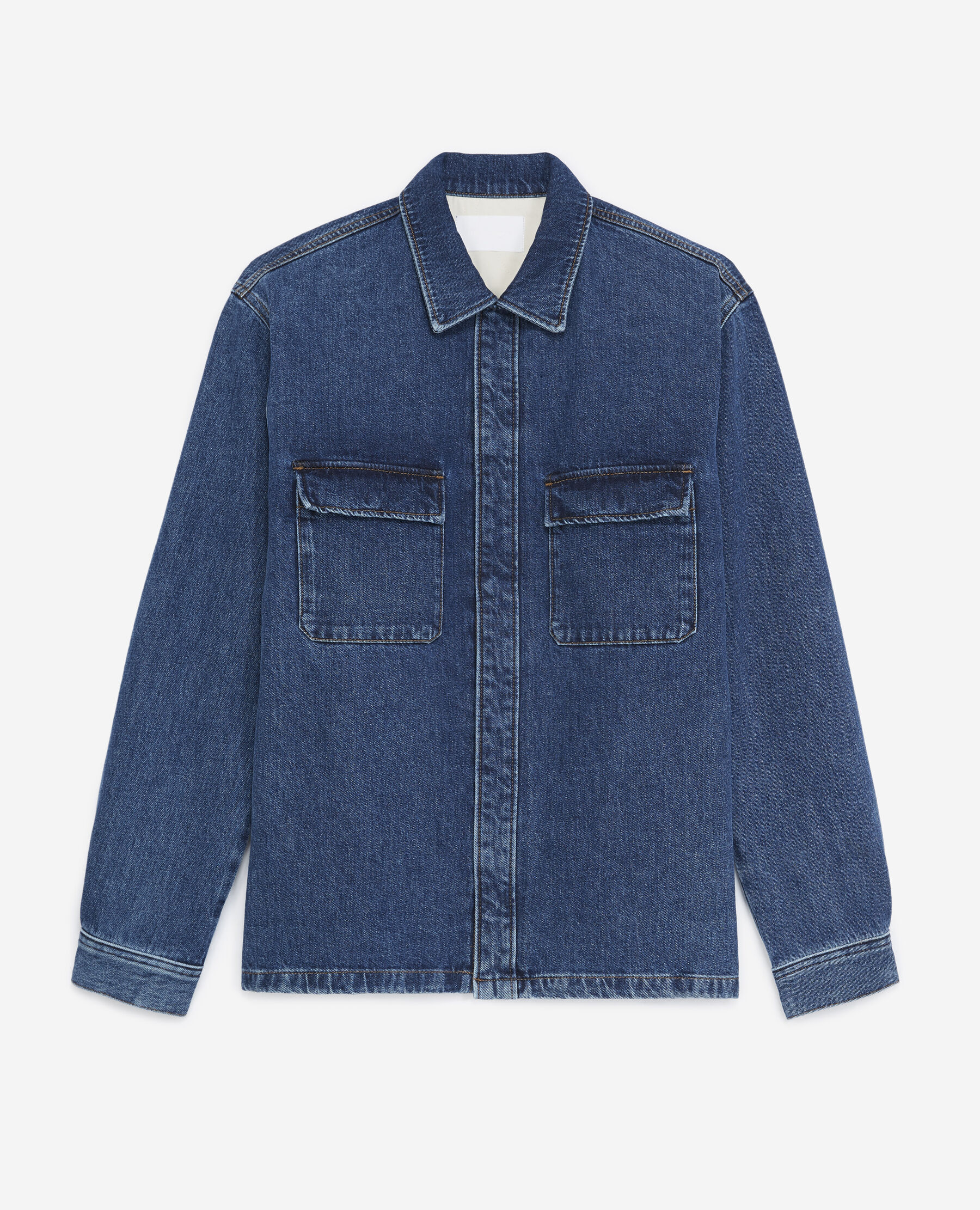 Quilted lined on sale denim shirt
