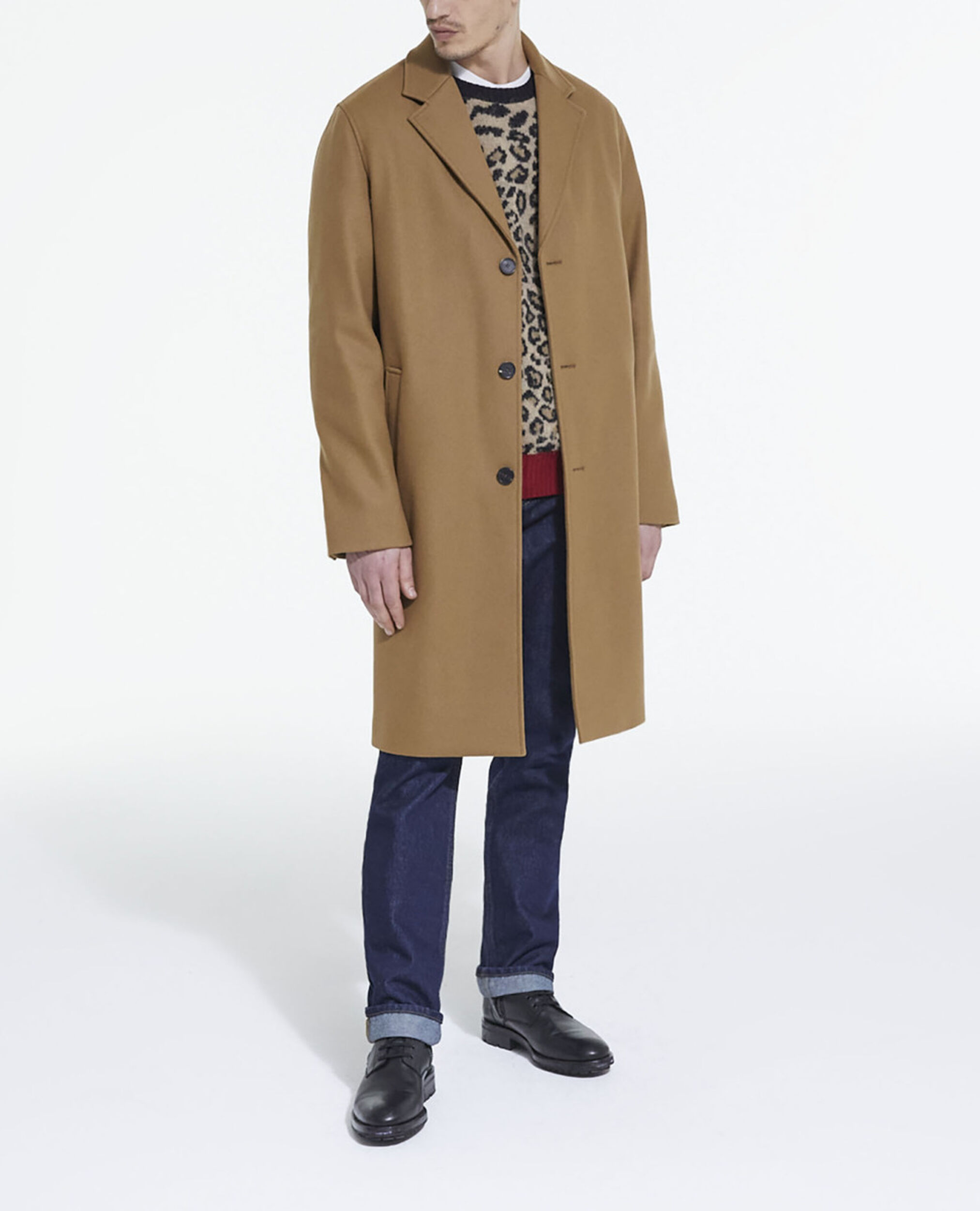 Camel wool coat, CAMEL, hi-res image number null