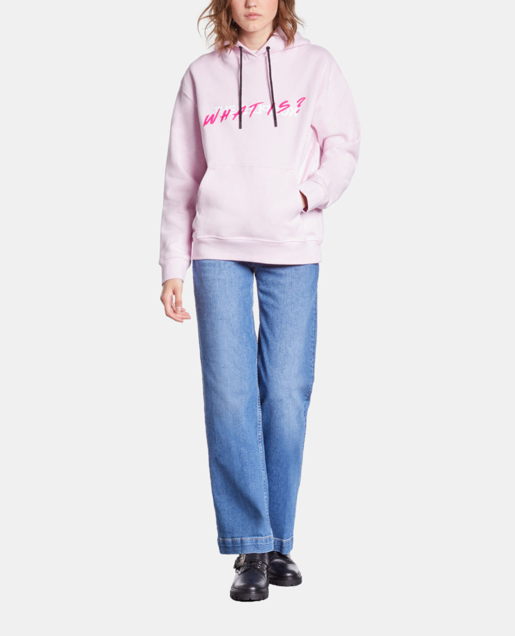 Women's Pink What is hoodie, PALE PINK, hi-res image number null