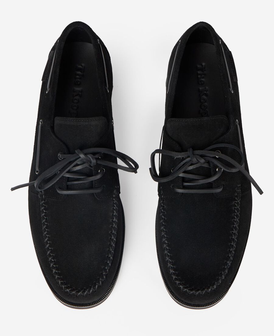 The Kooples H BLACK black suede loafers