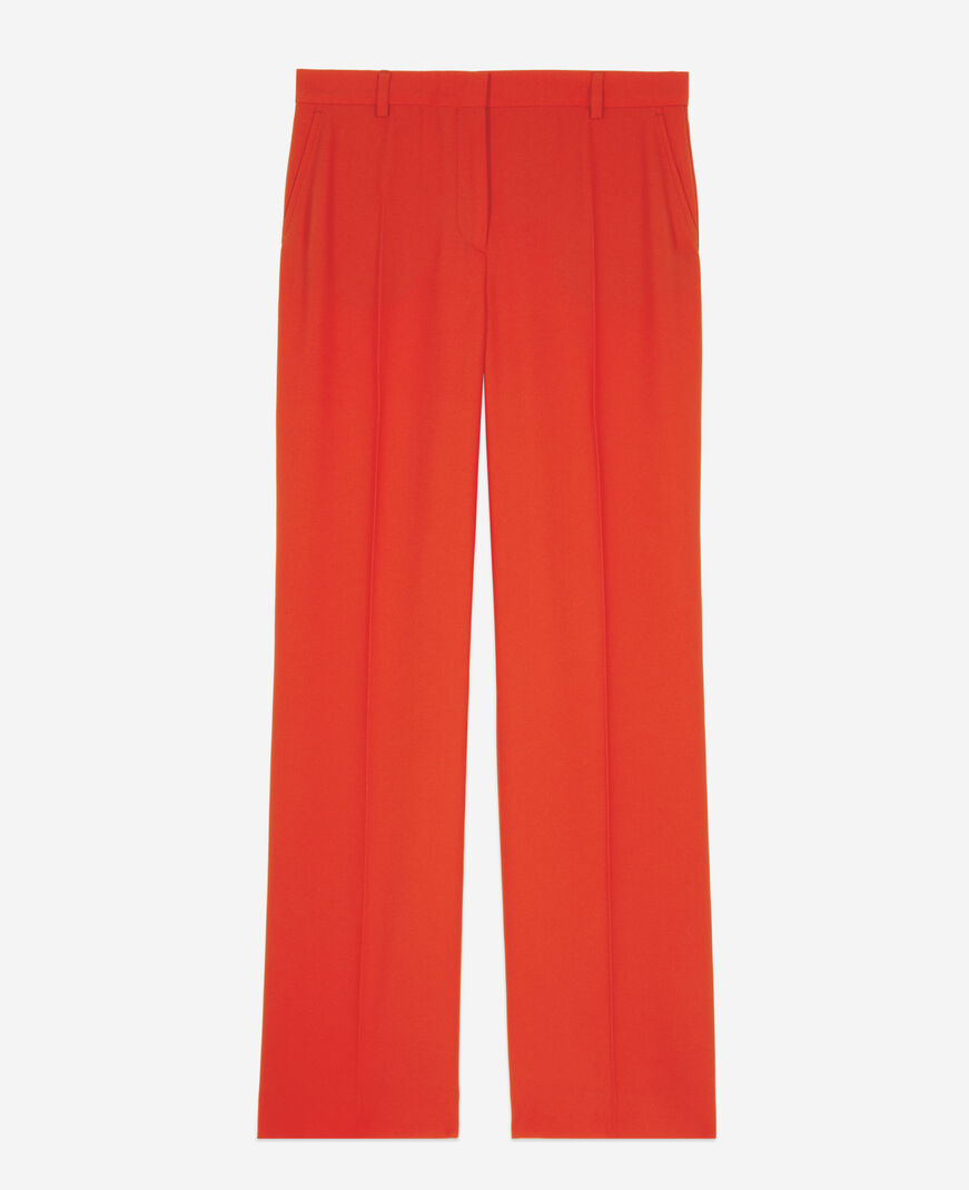 The Kooples WOMEN RED red crepe suit trousers