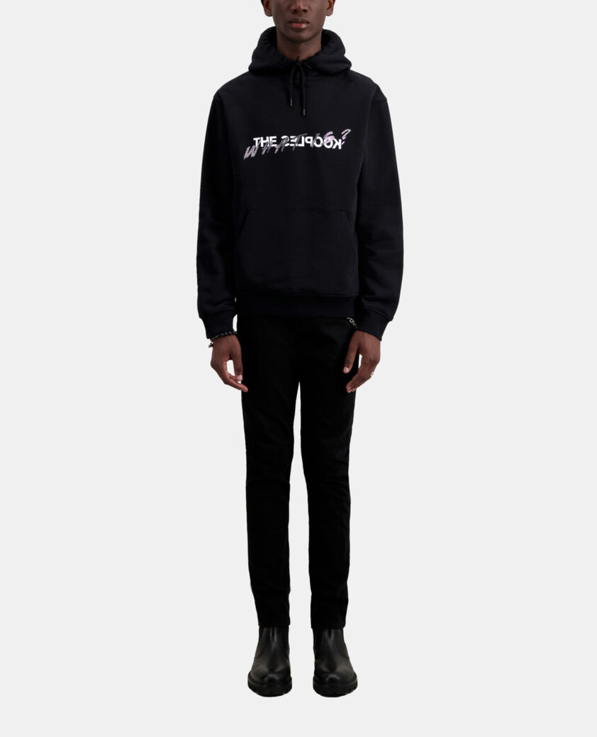 The Kooples MEN BLACK men's black what is sweatshirt