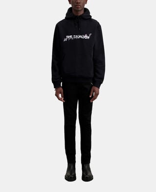 The Kooples MEN BLACK men's black what is sweatshirt