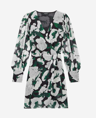 The Kooples FEMME ECRU robe courte fleurie