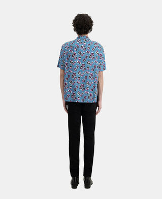 The Kooples HERREN PINK - BLUE kurzärmeliges hemd mit print
