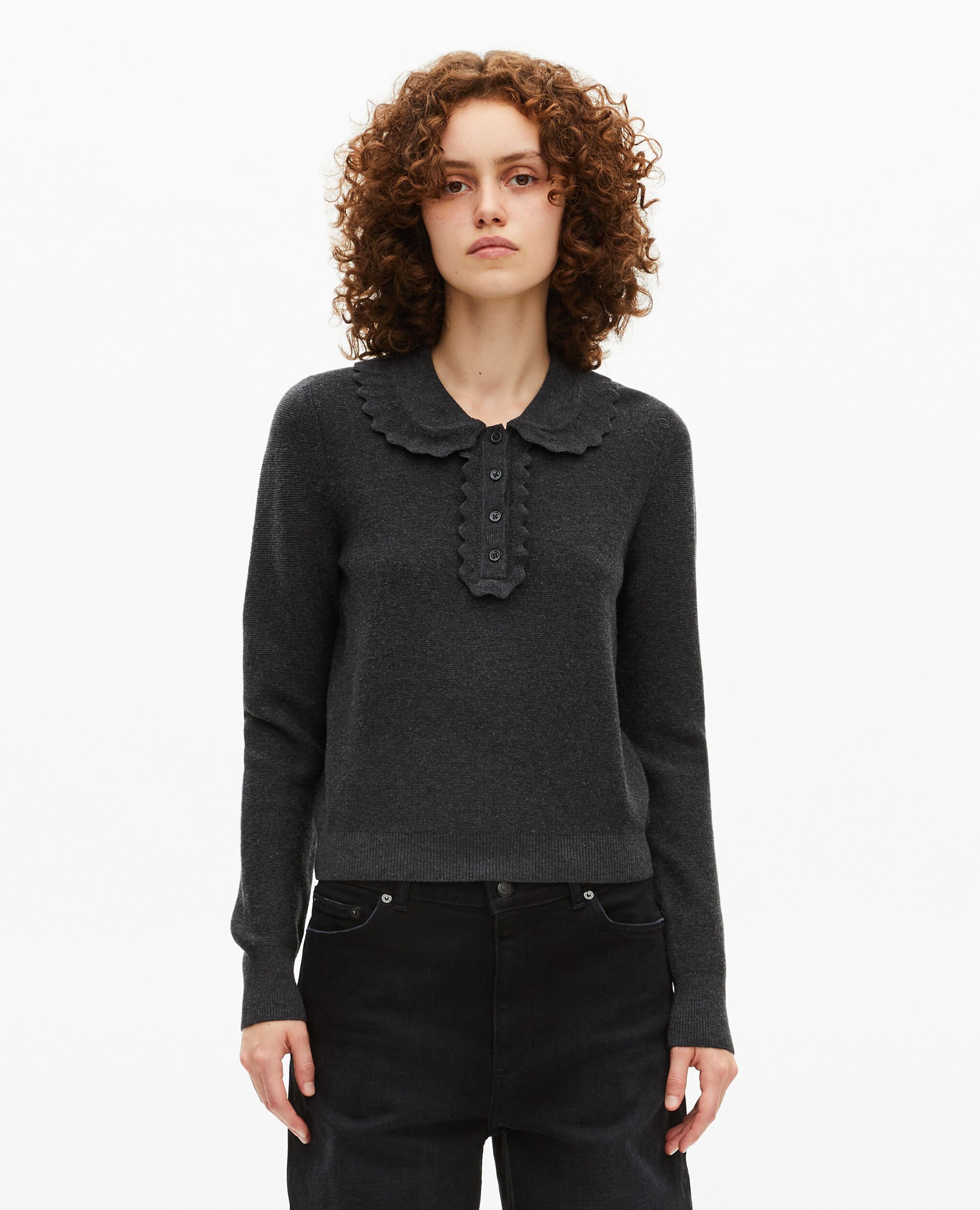 Pull col claudine noir, BLACK, hi-res image number null