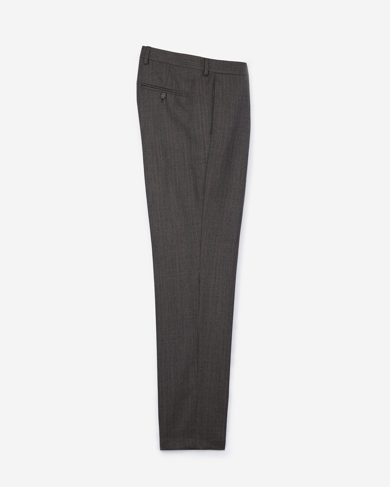 The Kooples MEN GREY BURGUNDY prince de galles suit trousers