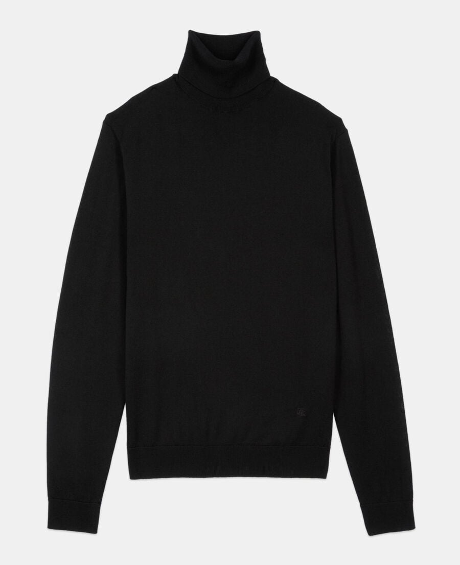 The Kooples HERREN BLACK schwarzer wollpullover