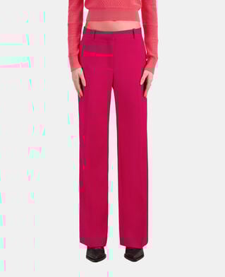 The Kooples WOMEN CHERRY red wool suit trousers