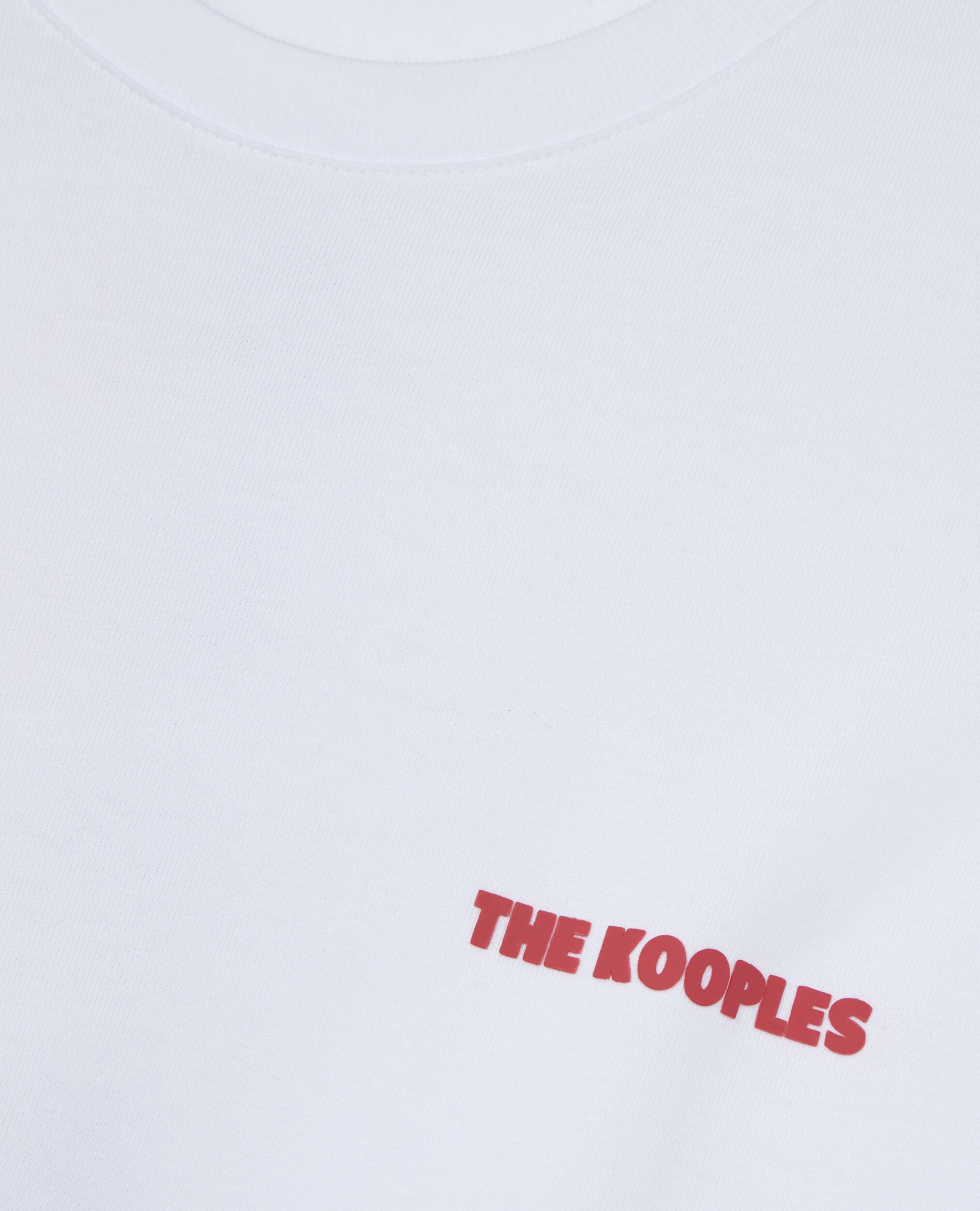 Men's white t-shirt with Logo serigraphy, WHITE, hi-res image number null