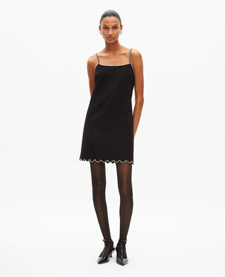 The Kooples DAMEN BLACK kurzes kleid mit strassdetails schwarz