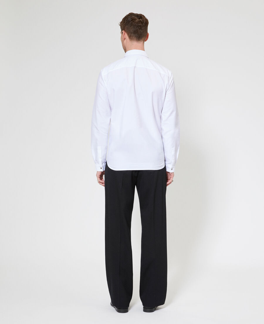 The Kooples HERREN WHITE formelles hemd mit wei&szlig;em riemen