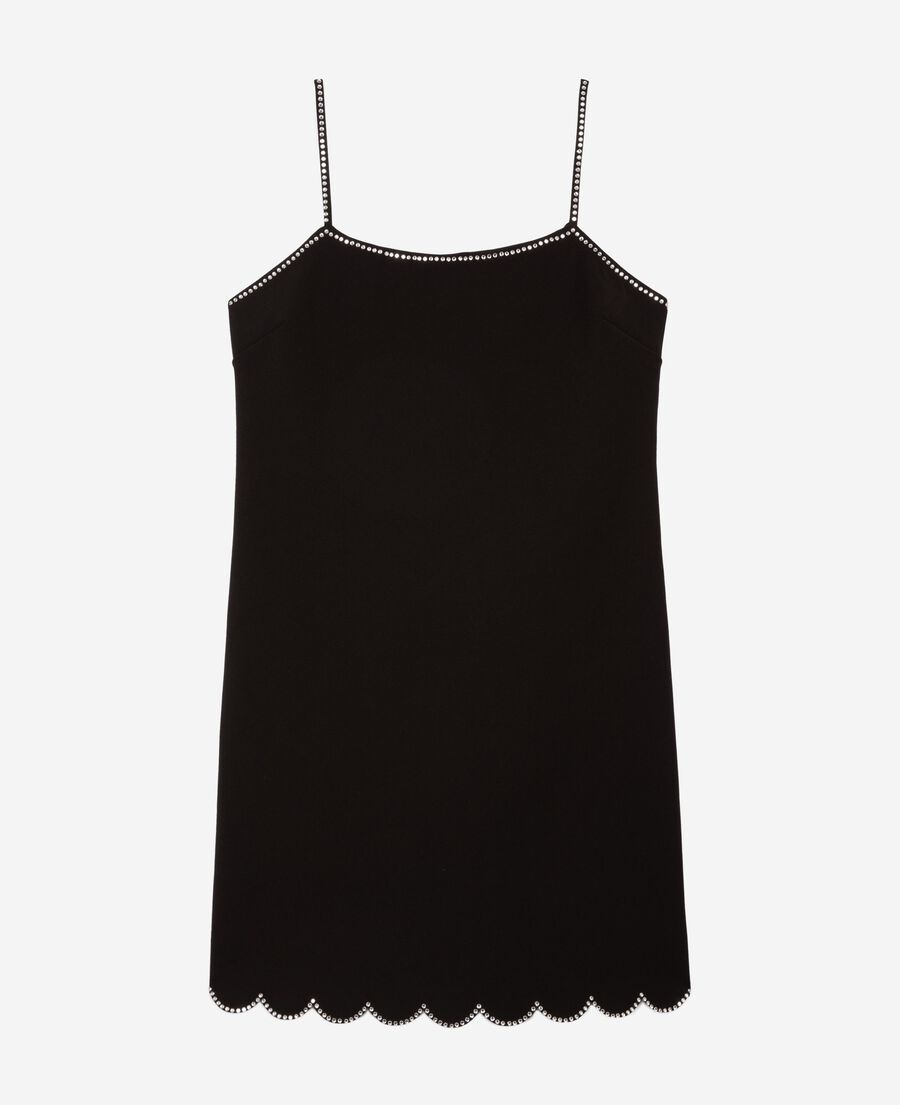 The Kooples DAMEN BLACK kurzes kleid mit strassdetails schwarz