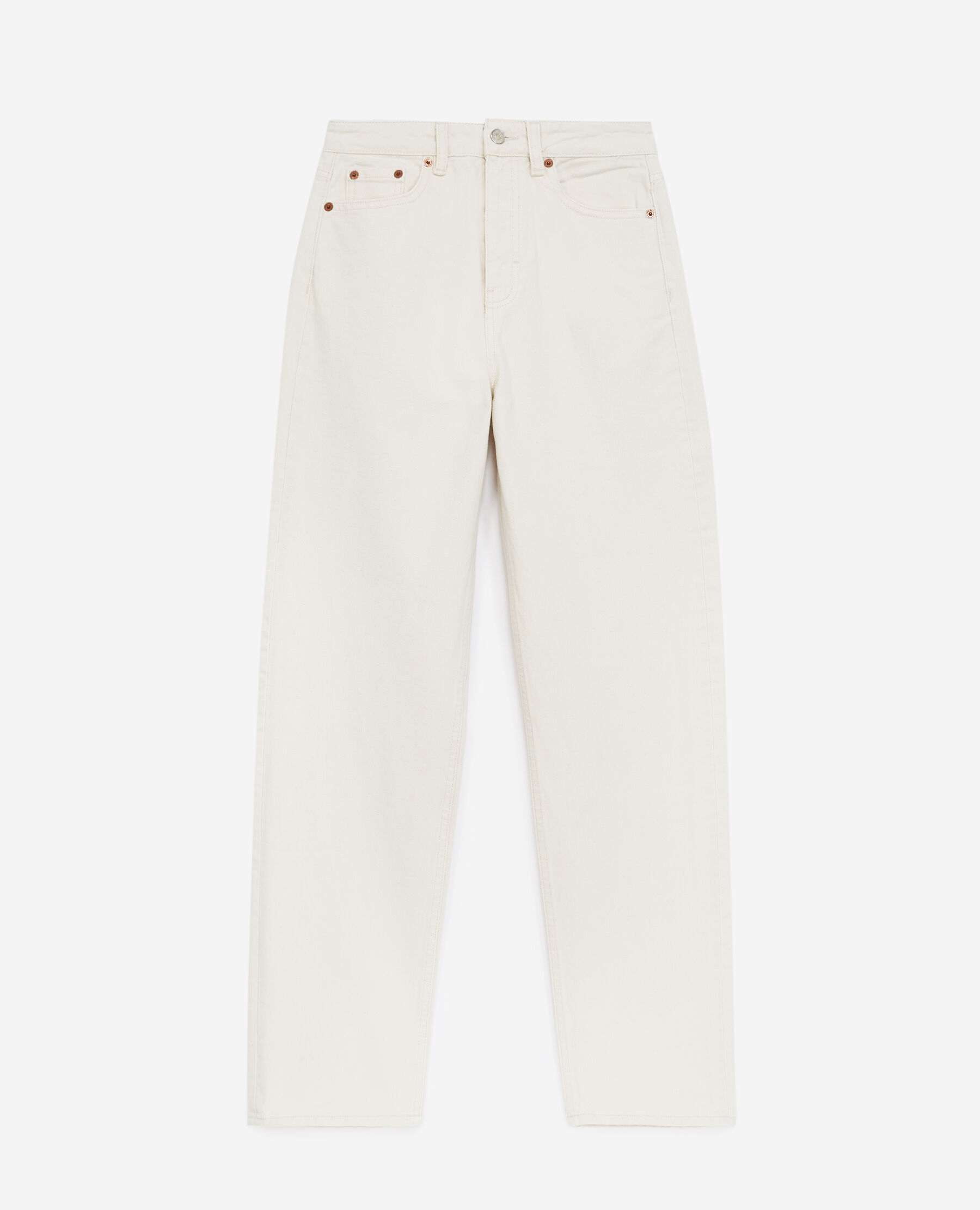 Buttoned plain white jeans The Kooples
