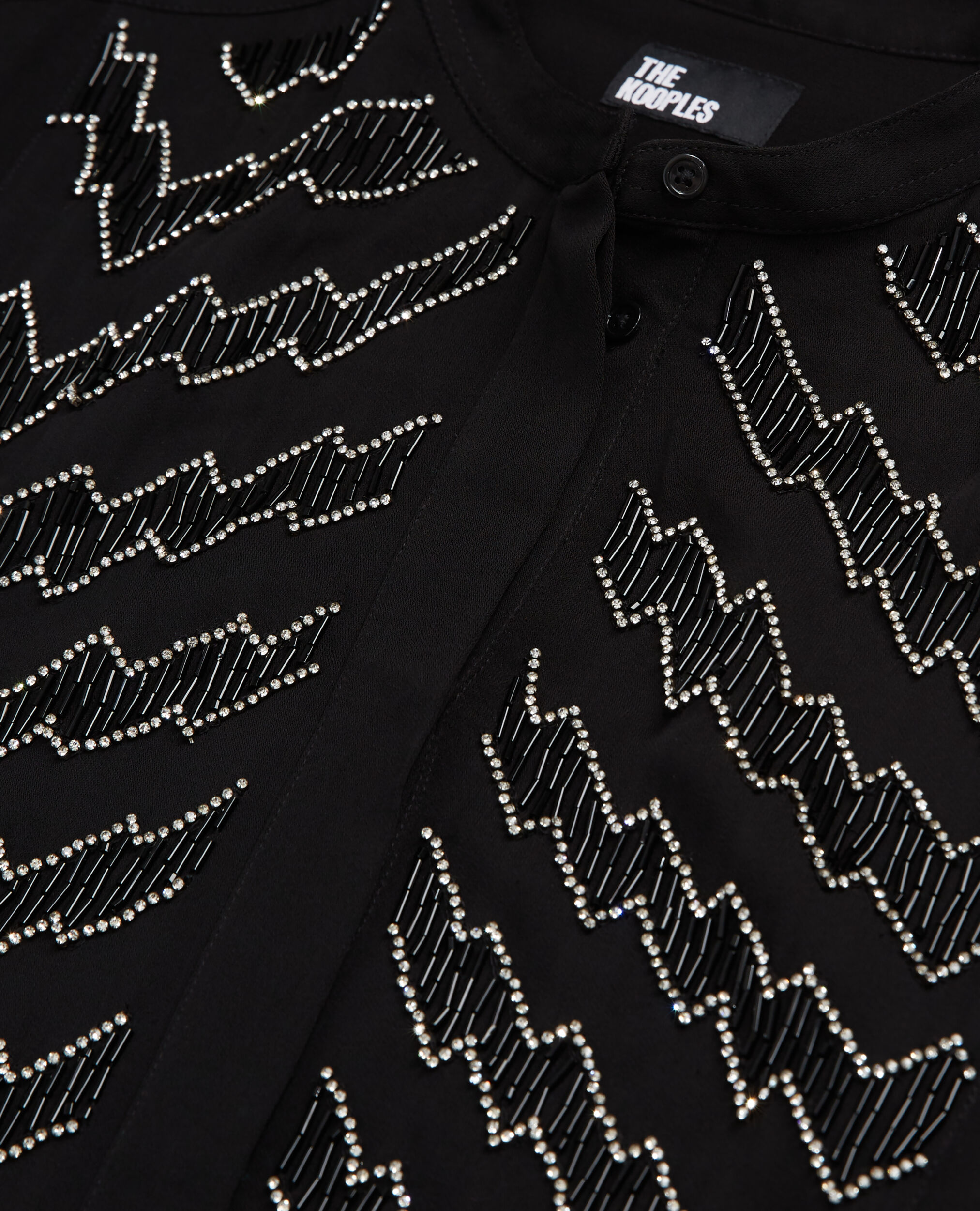 Camisa detalles perlas negra, BLACK, hi-res image number null
