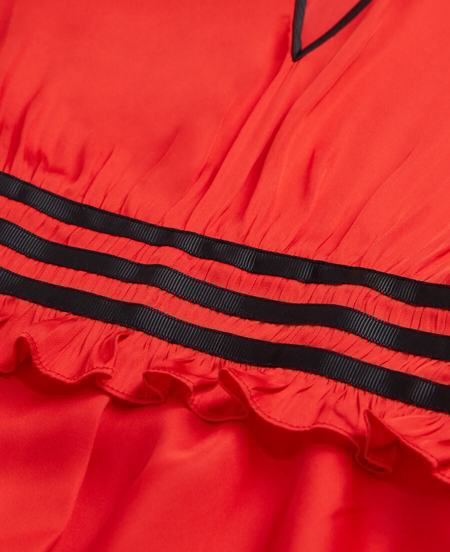 The Kooples FEMME RED robe courte rouge