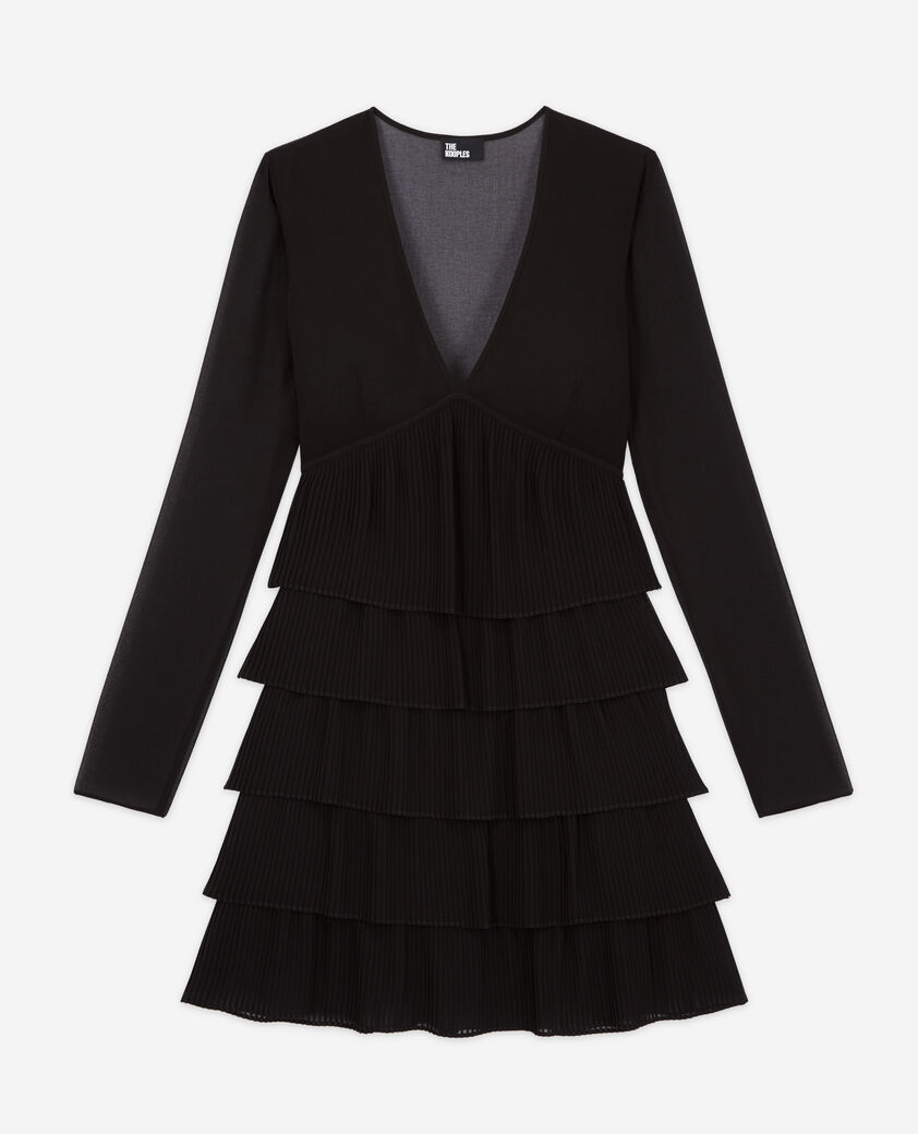 The Kooples FEMME BLACK robe courte noire