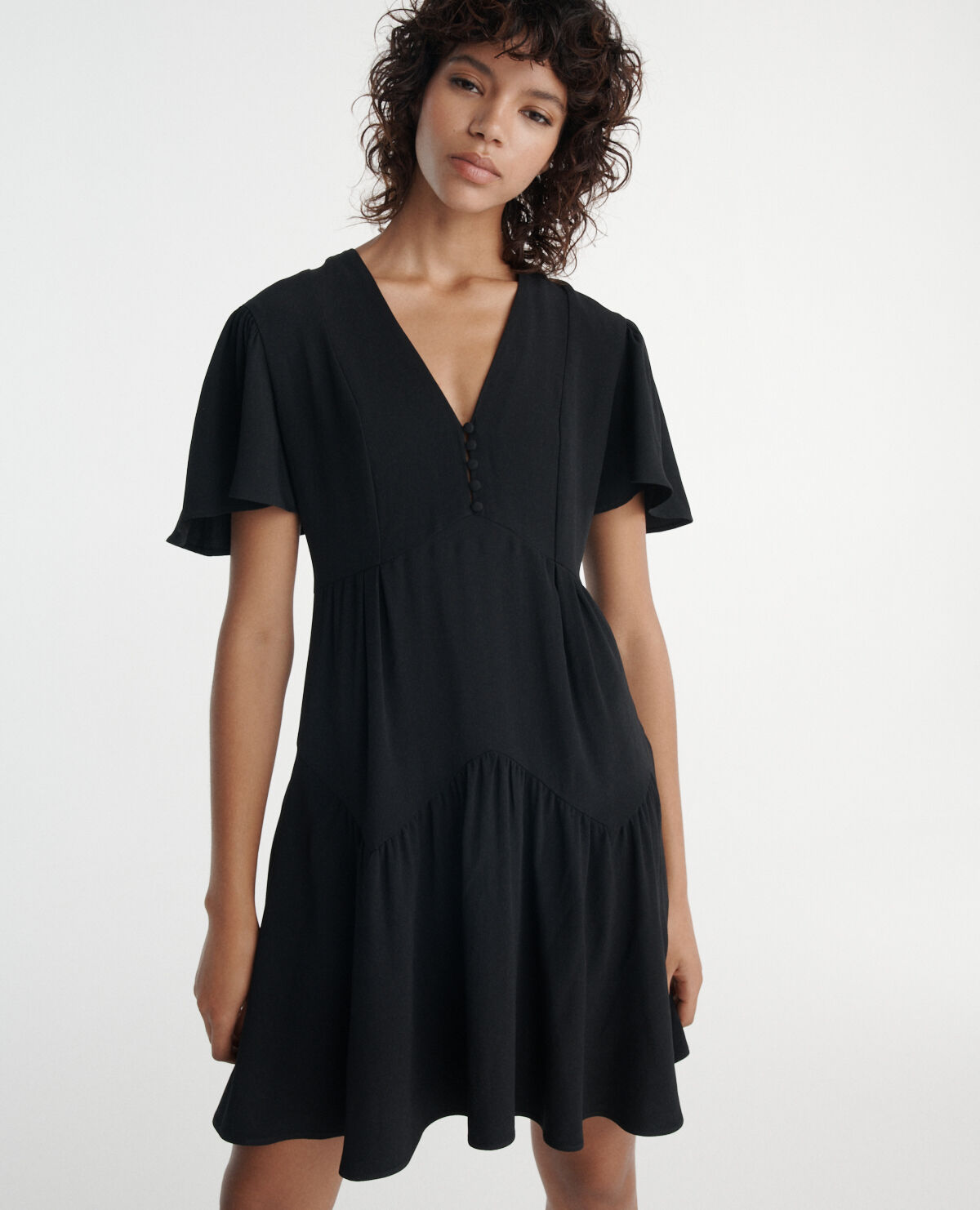 Robe col sales v fluide