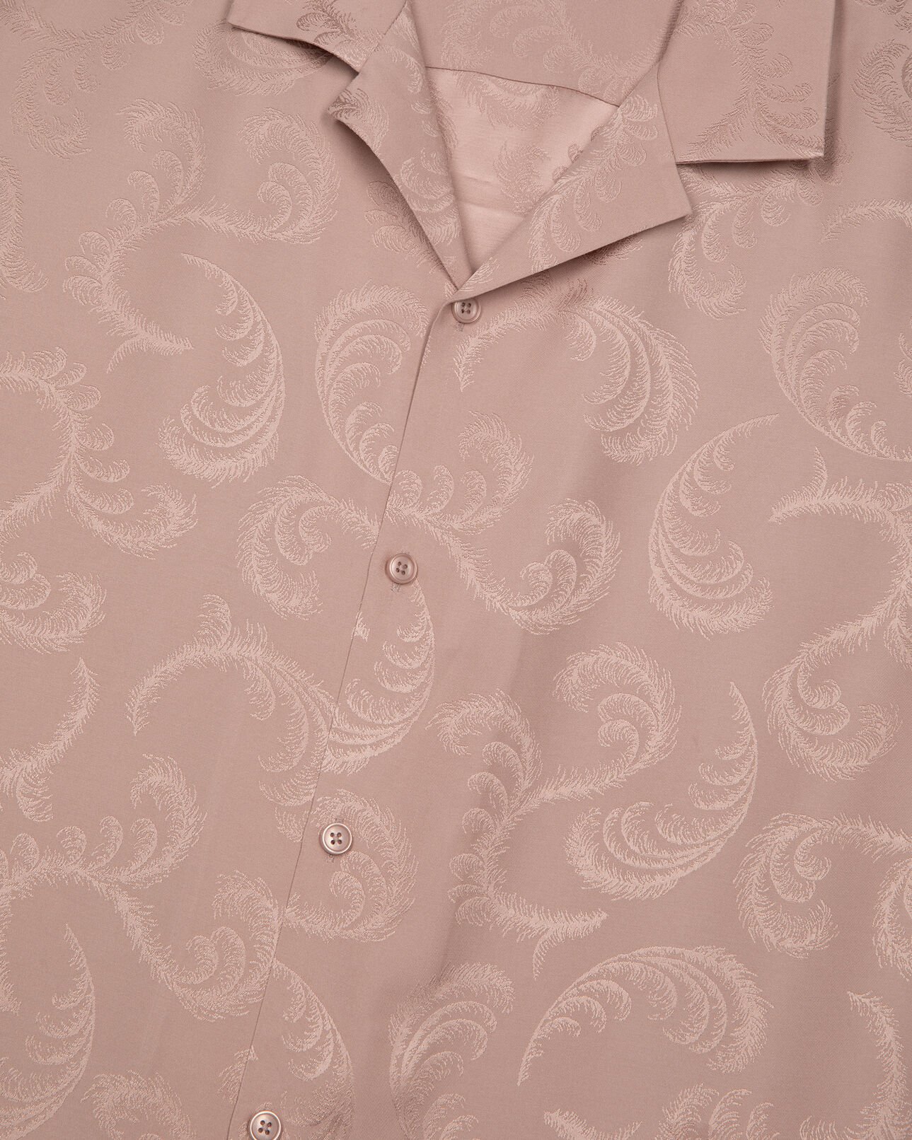 The Kooples HOMBRE LILA camisa jacquard rosa de manga corta