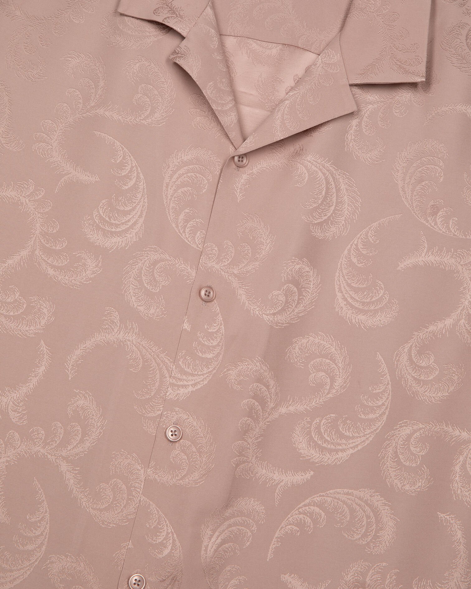 Camisa jacquard rosa de manga corta, LILA, hi-res image number null