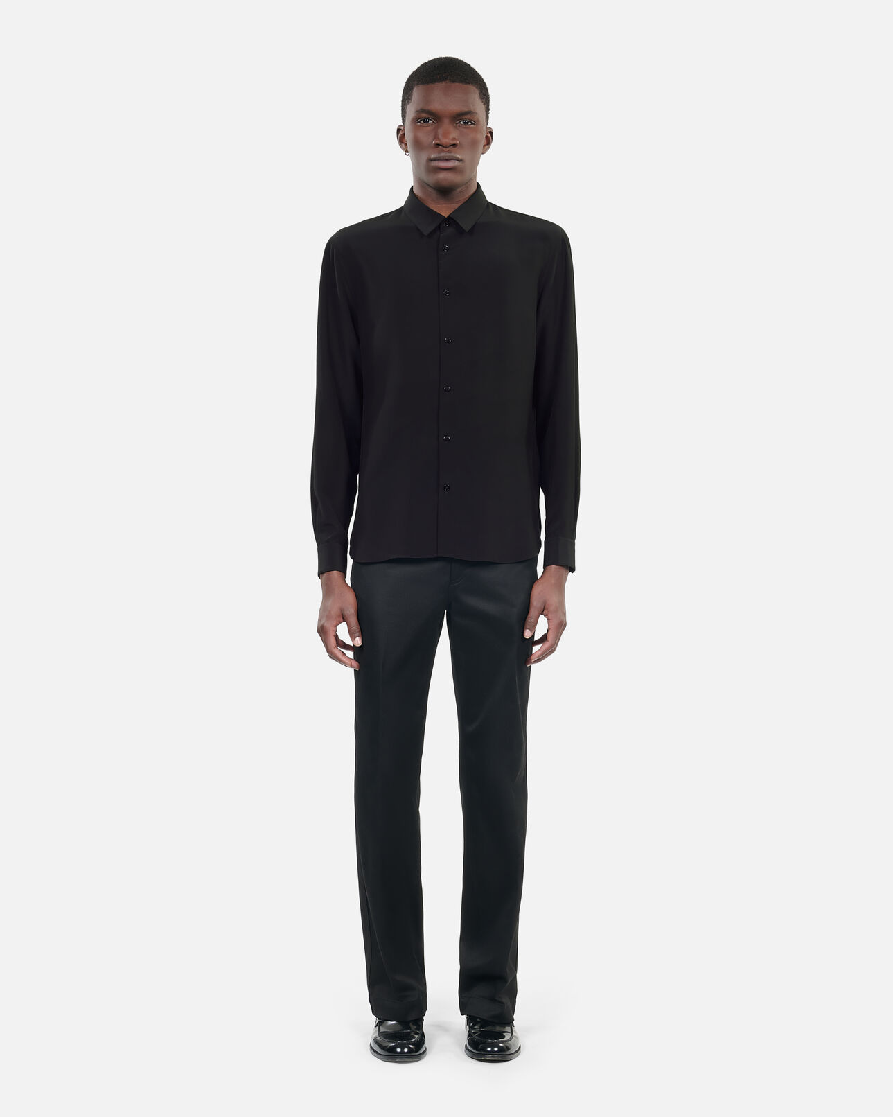 The Kooples H BLACK black silk shirt