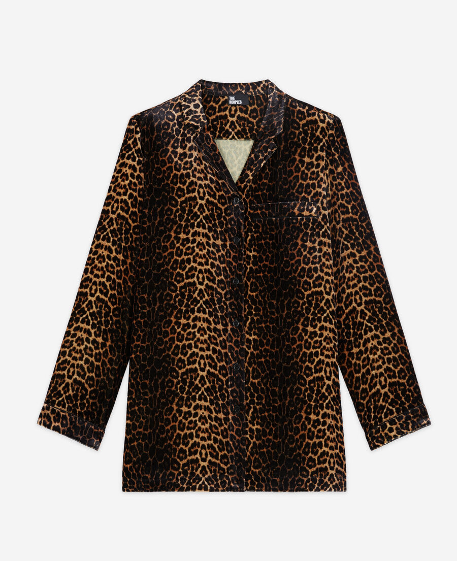 velvet leopard print shirt