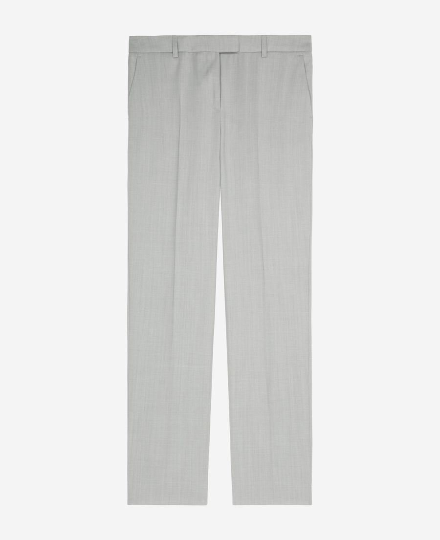 The Kooples DAMEN BEIGE eng anliegende anzughose grau