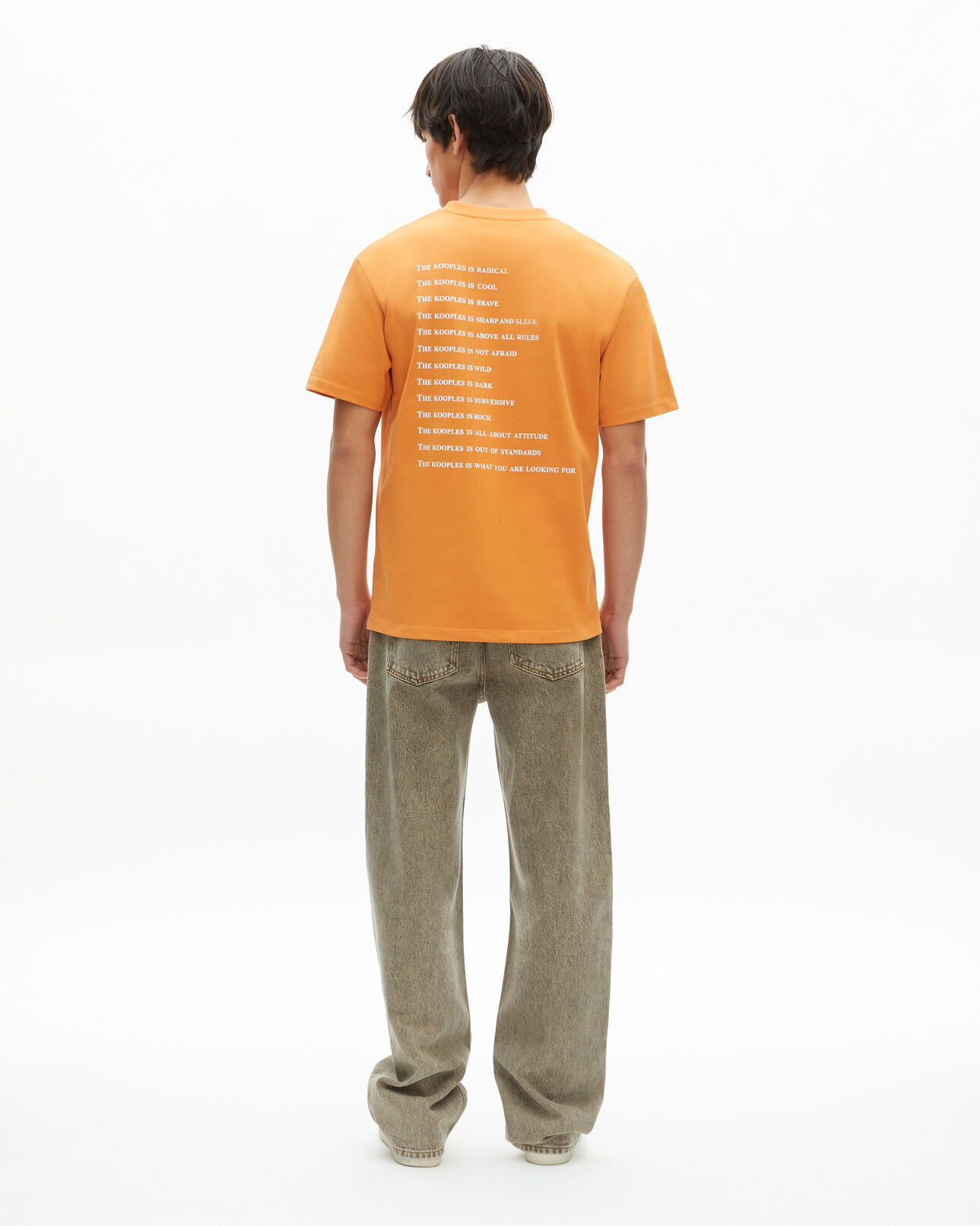 The Kooples MEN ABRICOT orange what is t-shirt