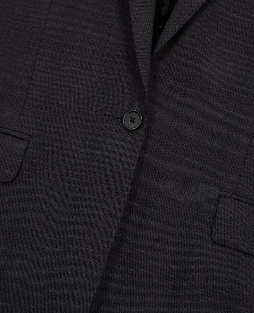 The Kooples WOMEN BLACK check suit jacket