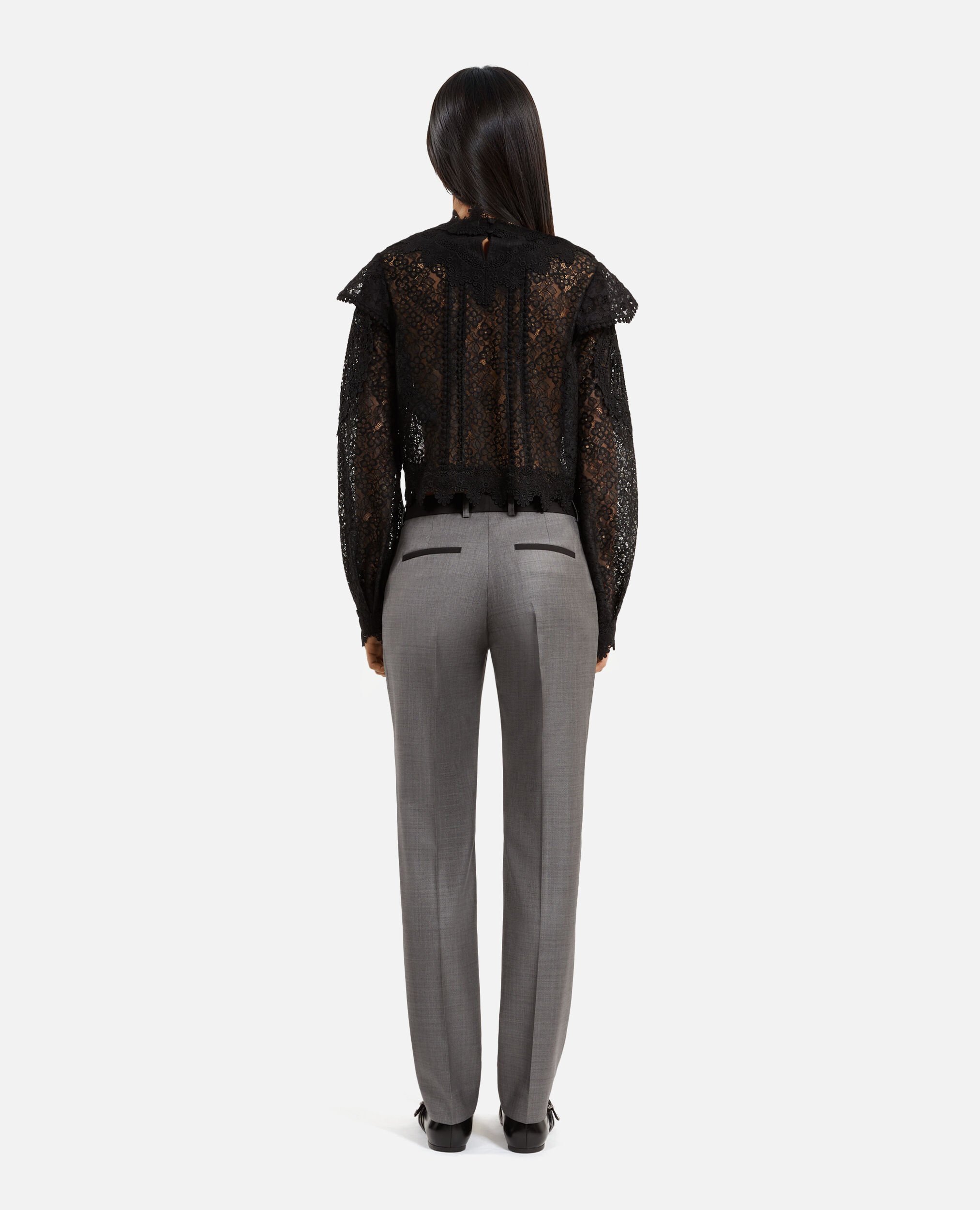 Pantalon tailleur ajusté gris, DARK GREY, hi-res image number null