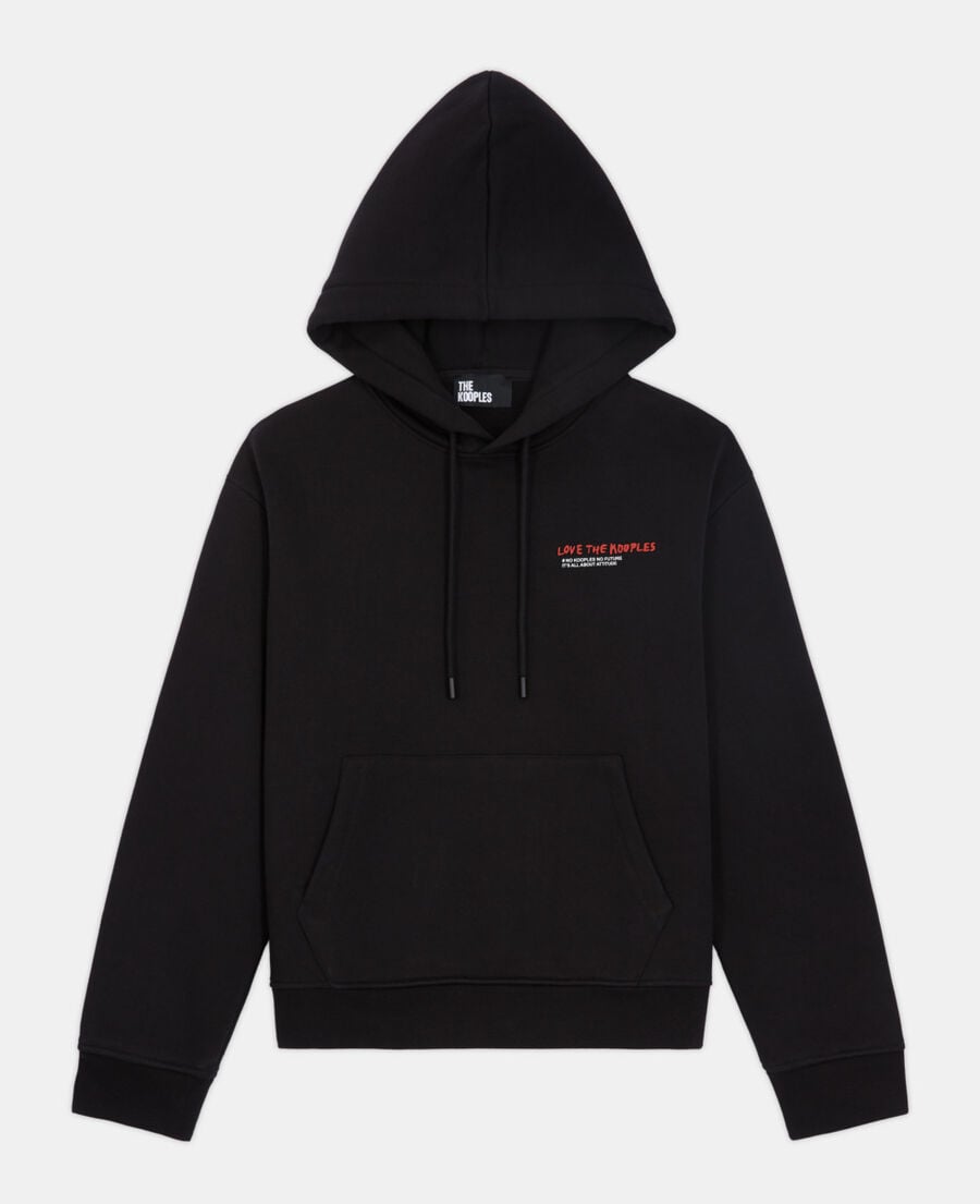 The Kooples FEMME BLACK sweat i love kooples noir