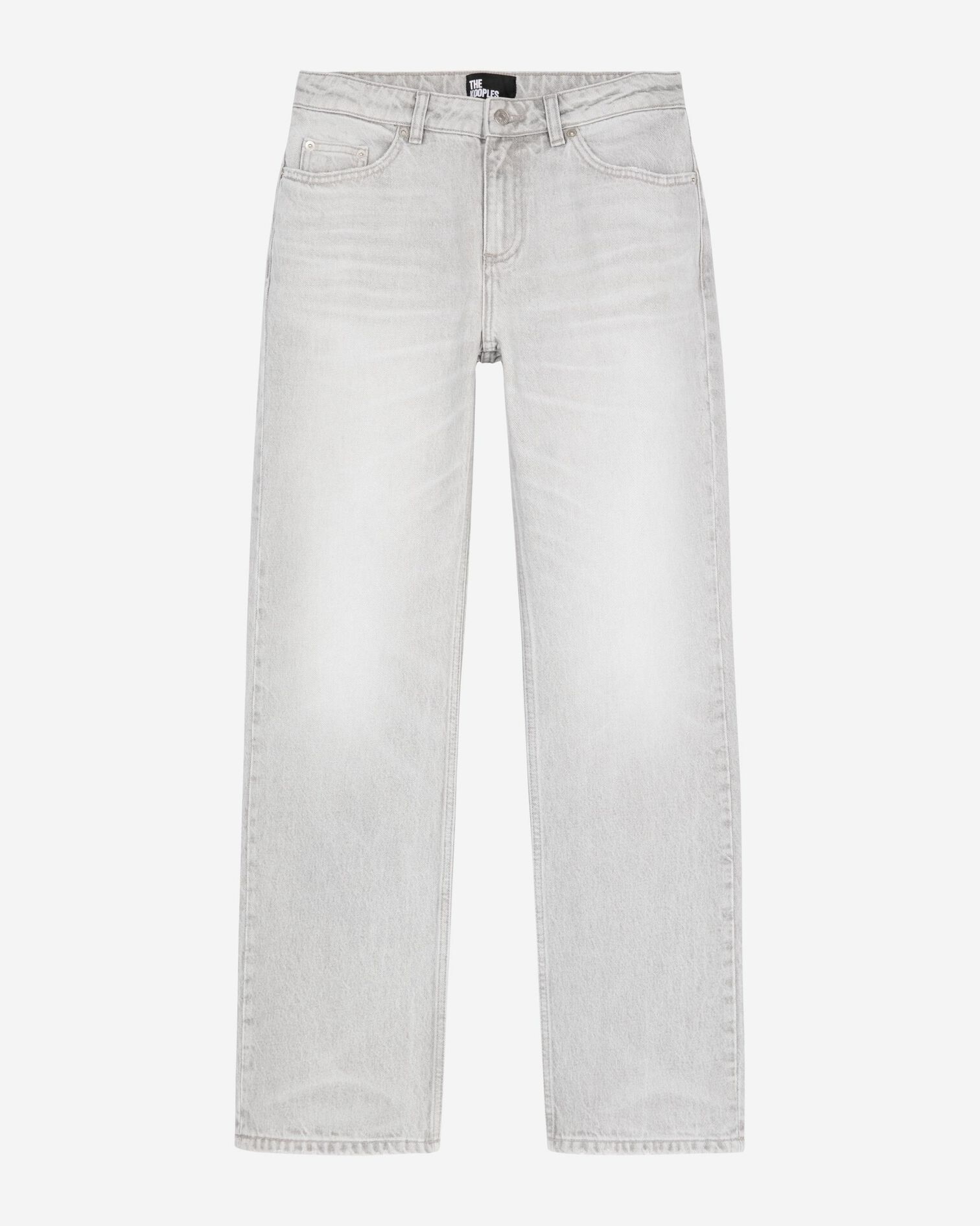 Light grey straight jeans, GREY, hi-res image number null