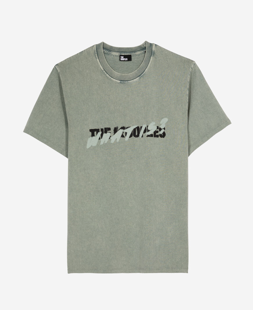 The Kooples HOMME BLUE/GREEN t-shirt what is vert