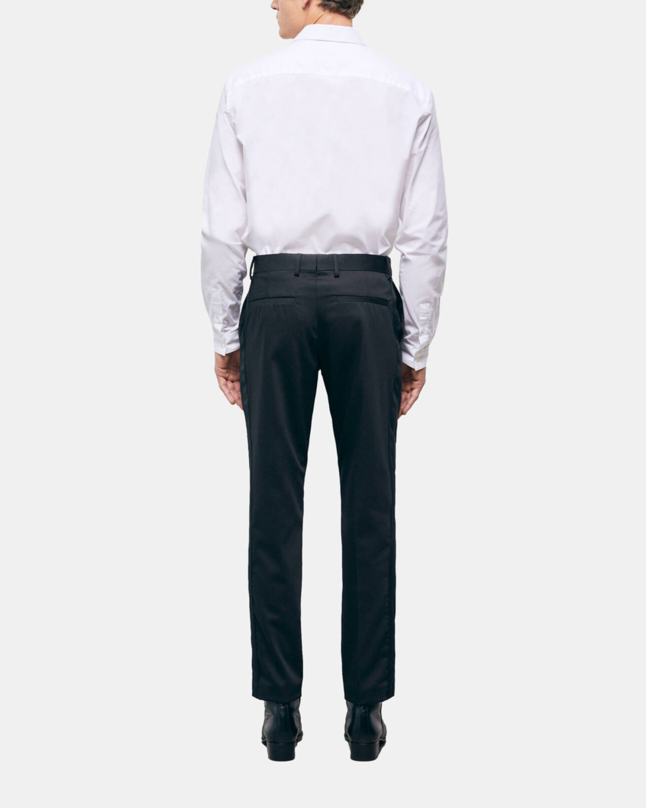The Kooples MEN BLACK black wool pants