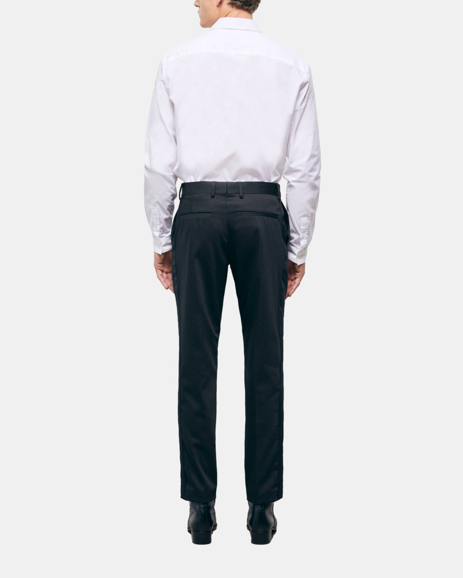 Black wool pants, BLACK, hi-res image number null