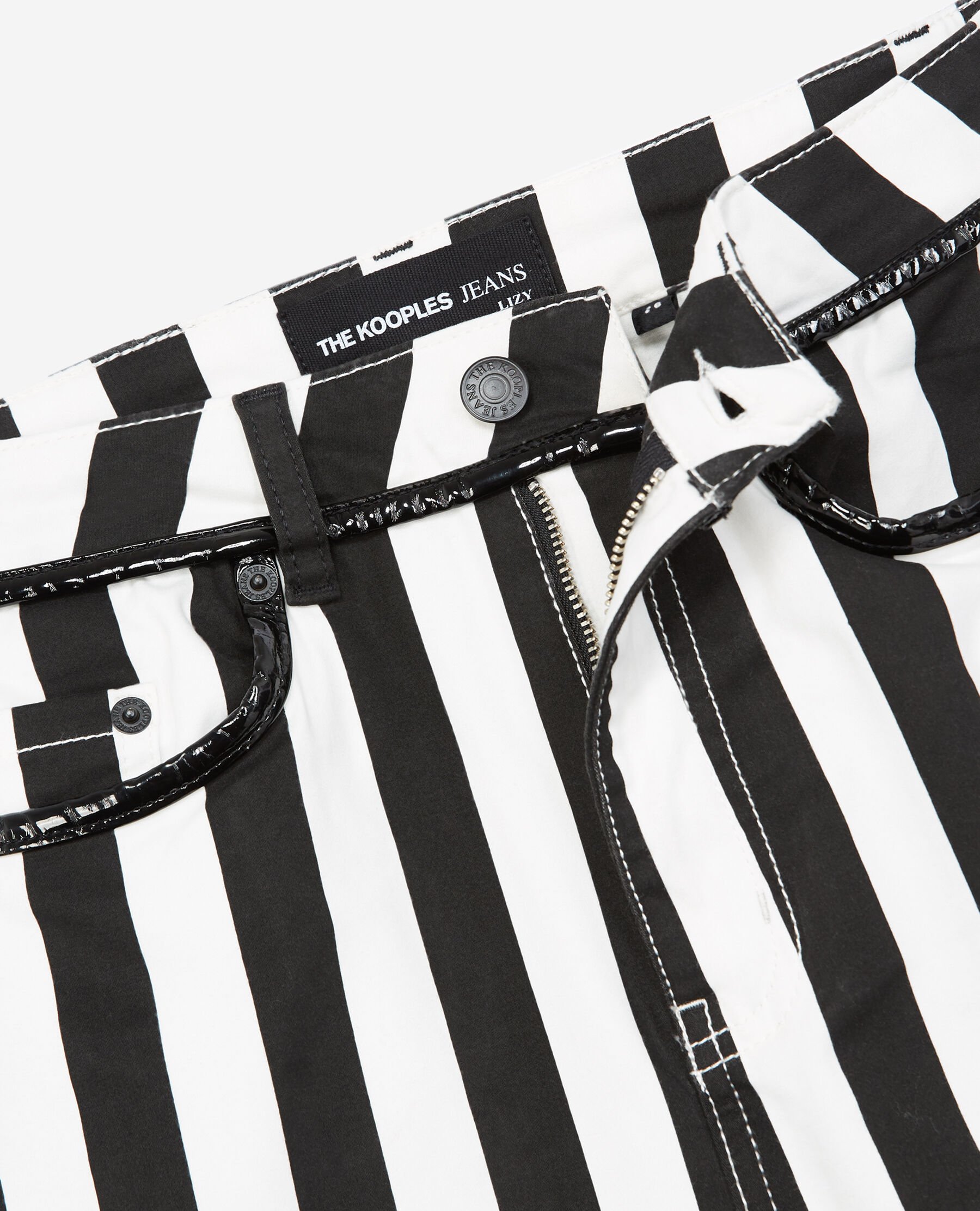 Black and white striped skinny jeans mens sales