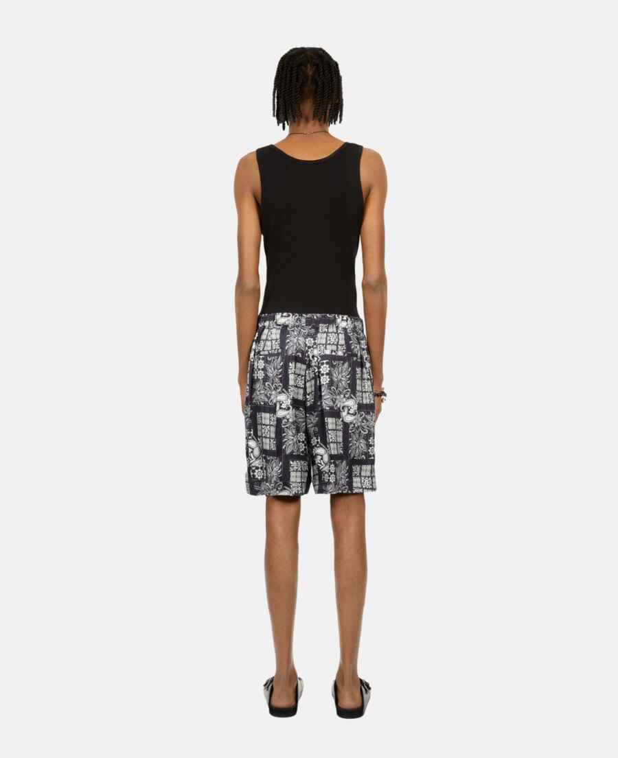 The Kooples HOMME NAVY / WHITE short imprimé bleu ciel