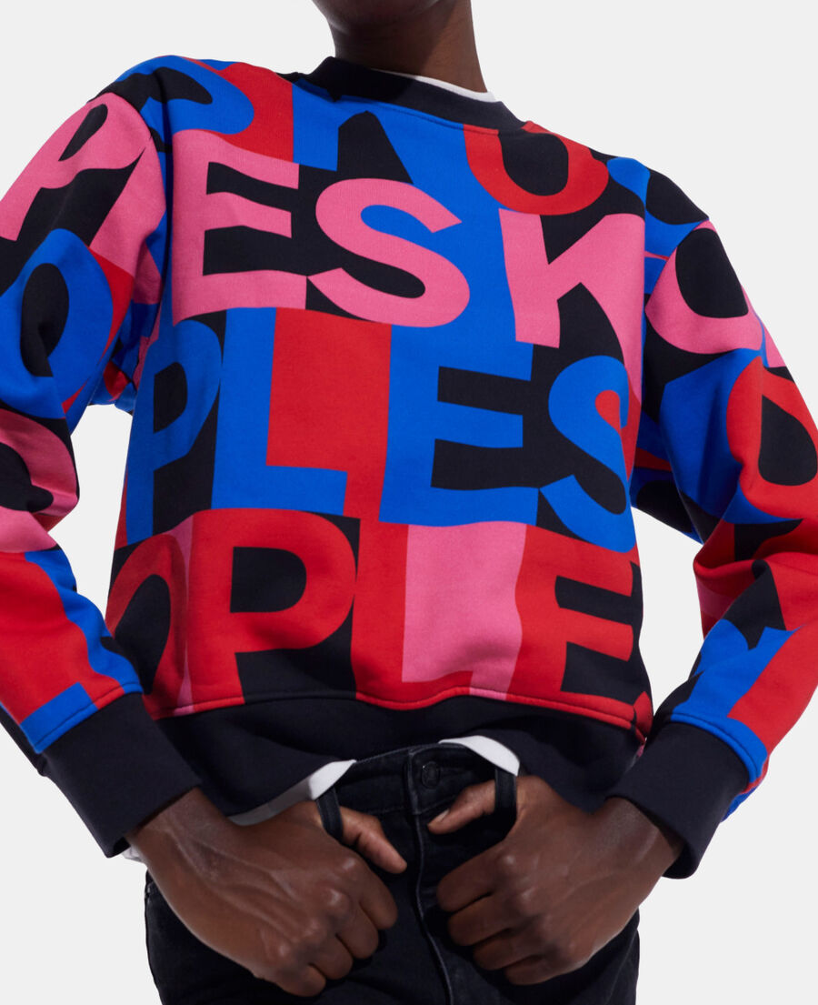 sweatshirt logo multicolore