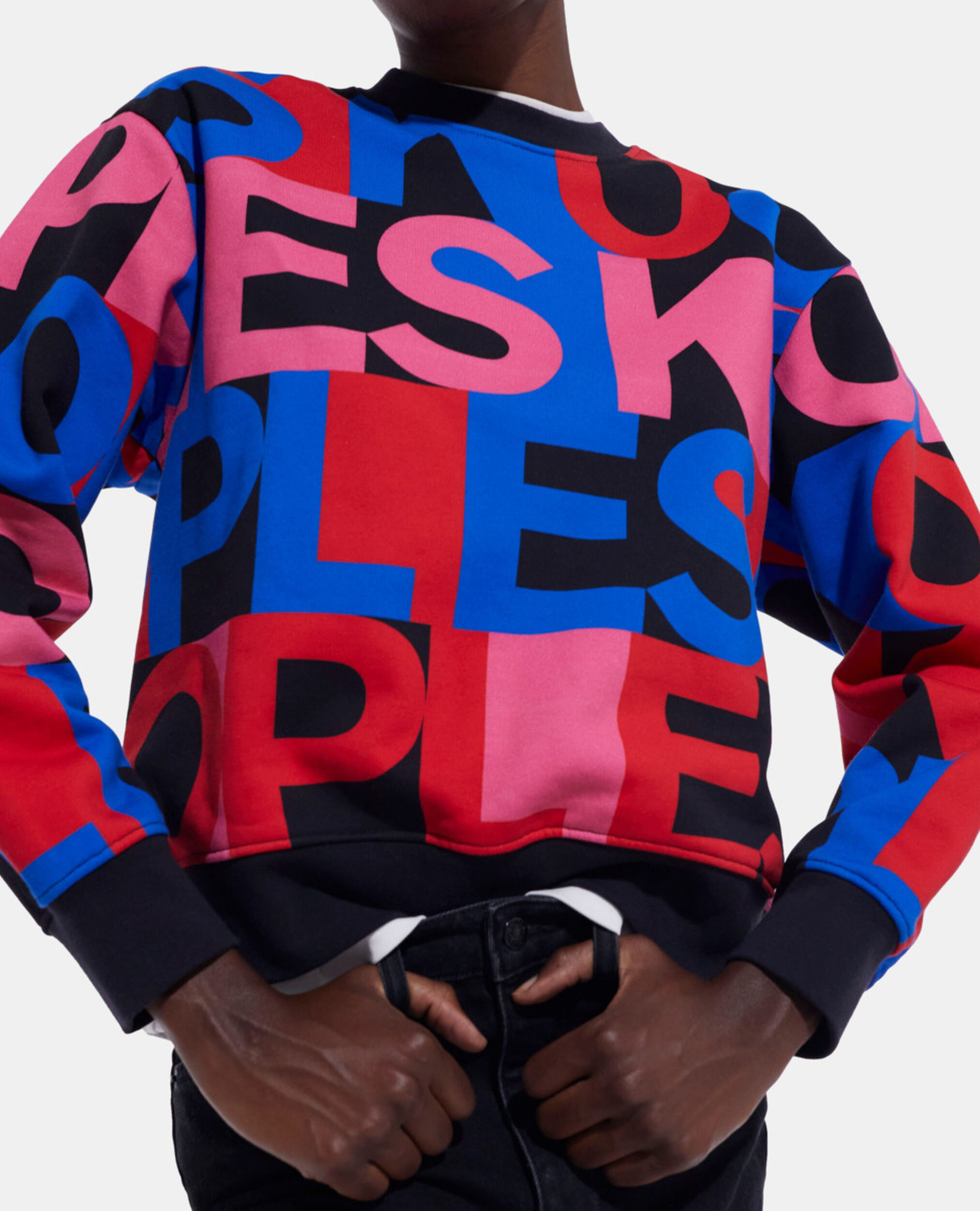 Mehrfarbiges Sweatshirt mit Logo, MULTICOLOR, hi-res image number null