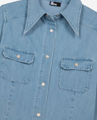 The Kooples WOMEN BABY BLUE denim shirt