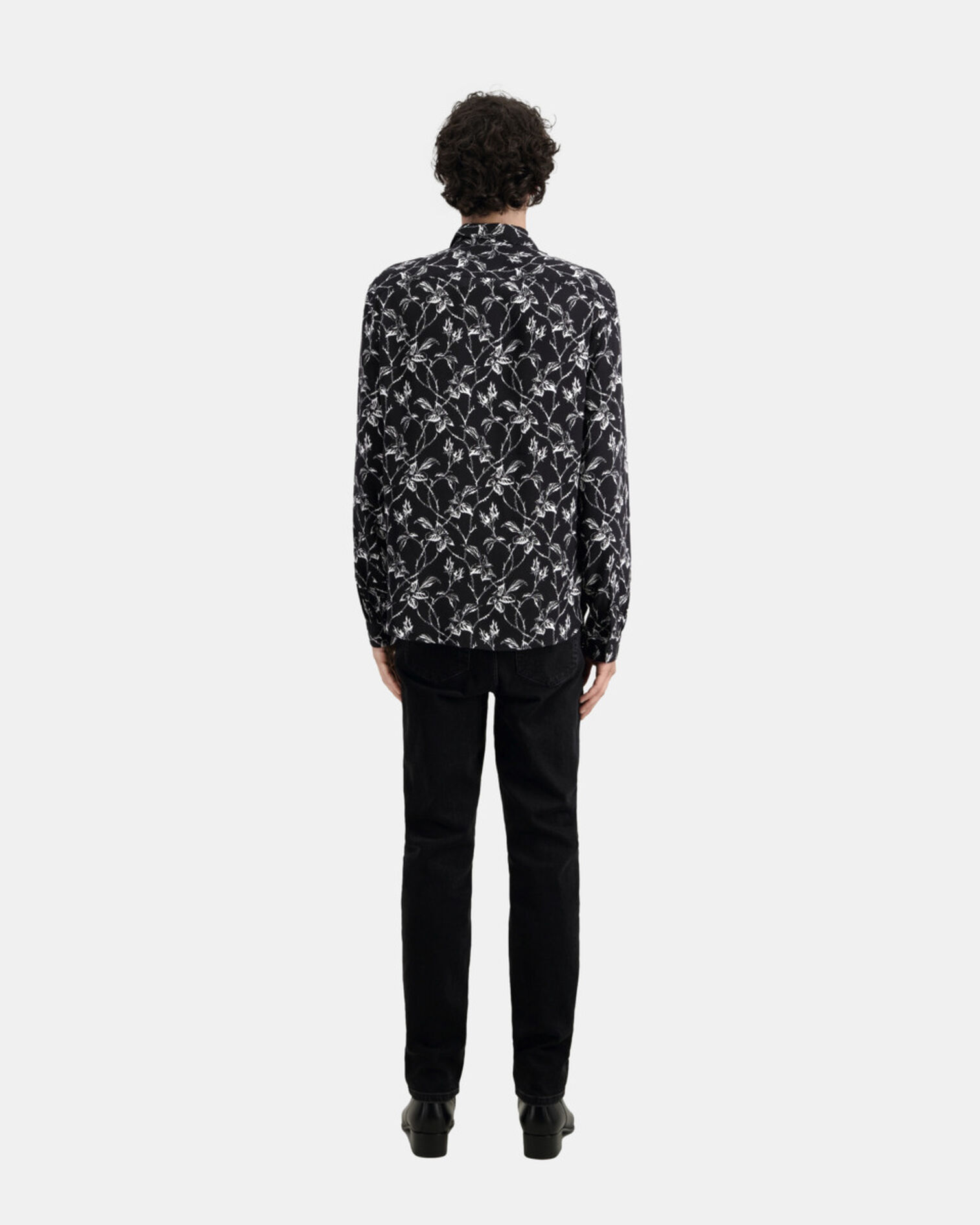 Camisa estampada, BLACK WHITE, hi-res image number null