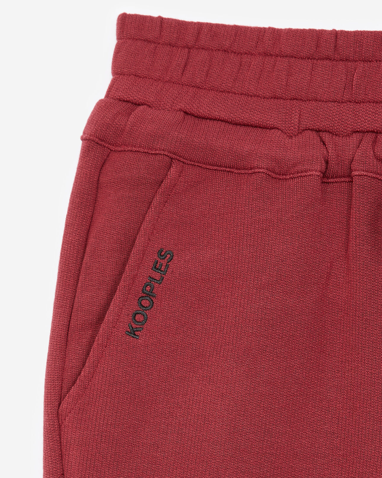 The Kooples FEMME BORDEAUX jogging taille élastique rouge