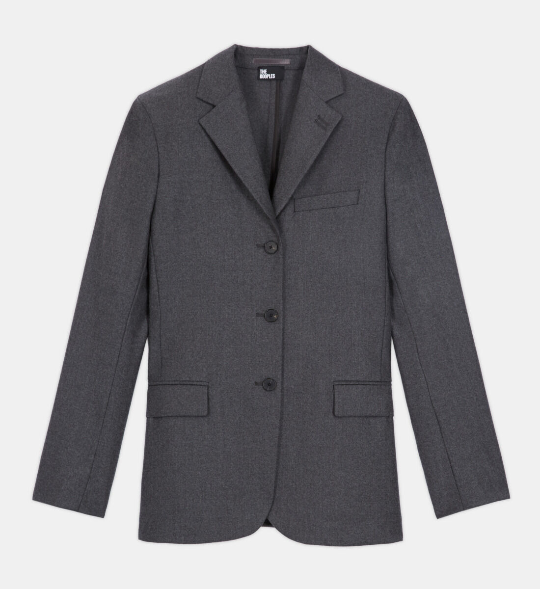 Gray top wool jacket