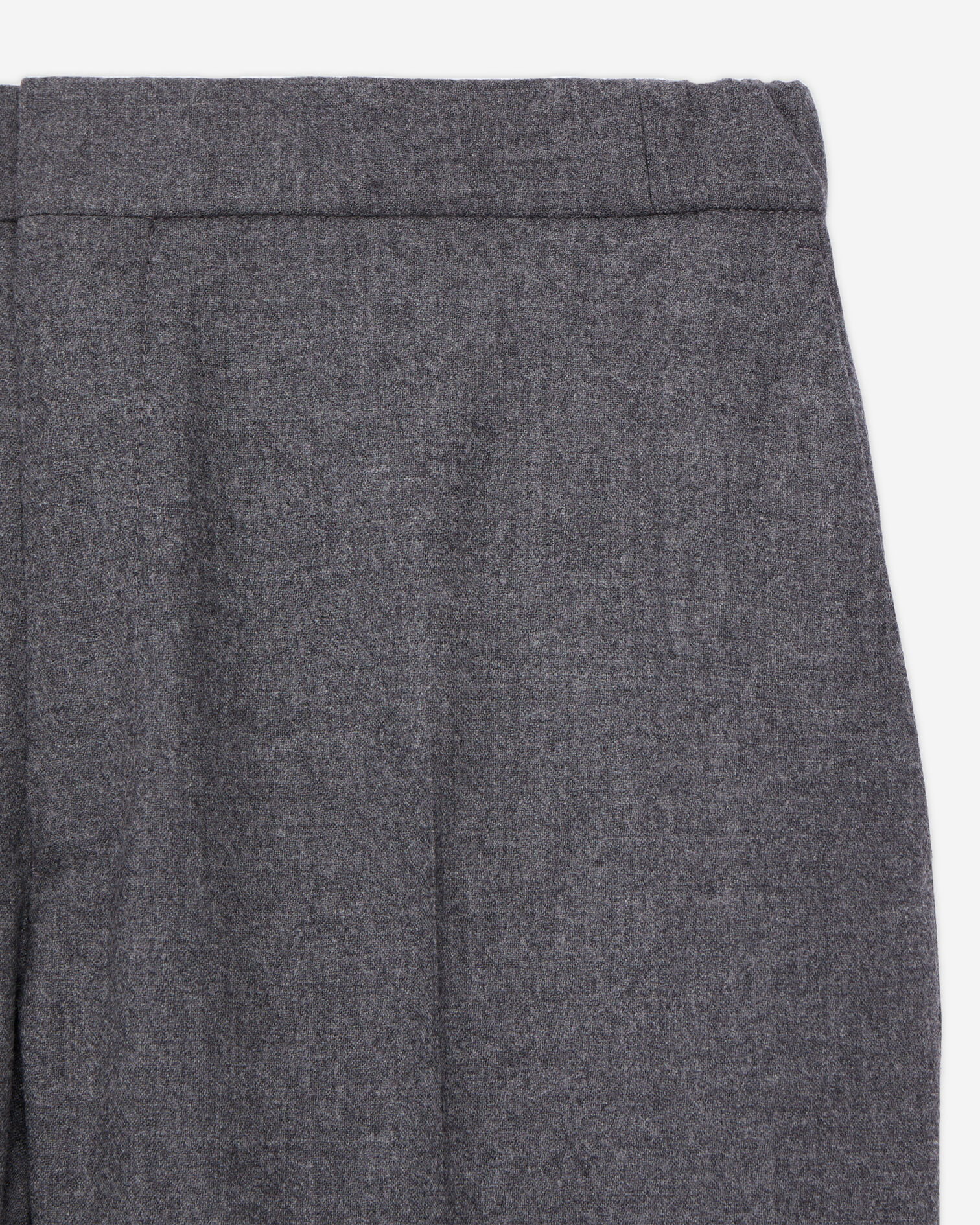 Pantalon gris en flanelle, GREY, hi-res image number null