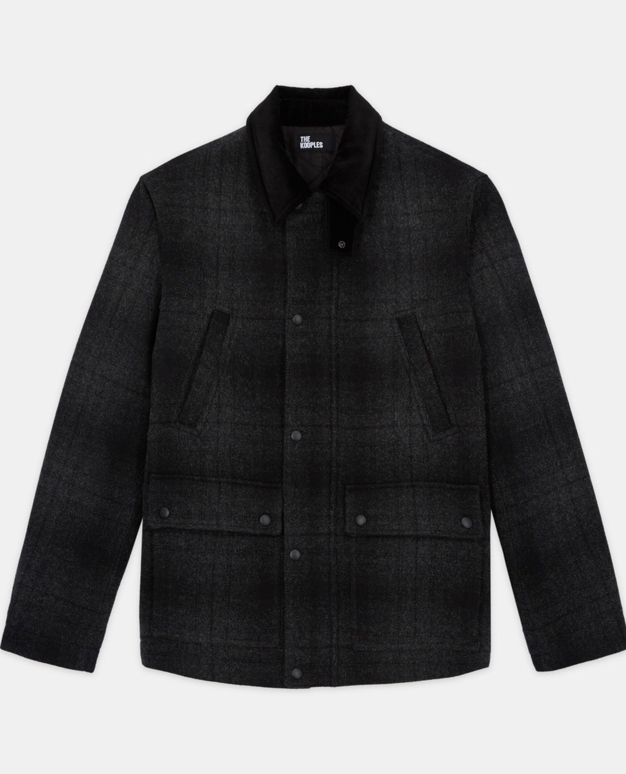 Blouson à carreaux gris, GREY BLACK, hi-res image number null