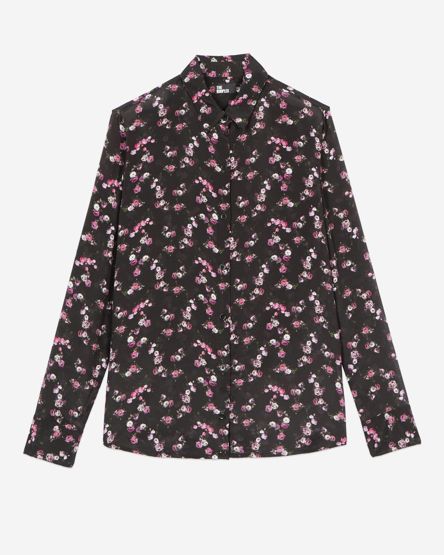 Chemise imprimé fleuri, BLACK, hi-res image number null