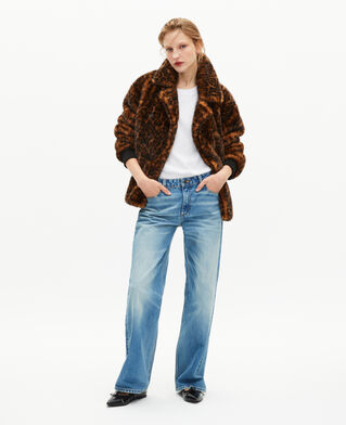 The Kooples WOMEN LEOPARD leopard fur-effect coat